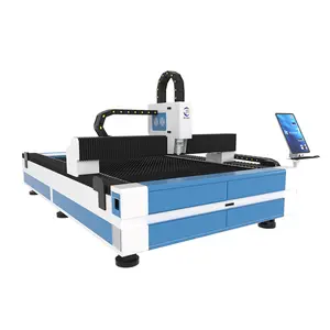 Manufacturer Pengwo Single Table Low Price 1500w 2000w 3000w 6000w Economical Plate Metal Brass Fiber Laser Cutting Machine