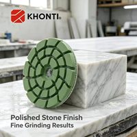 Pad Penggosok Lantai Beton Keras Berlian 3 atau 4 Inci, Pad Resin Penghalus