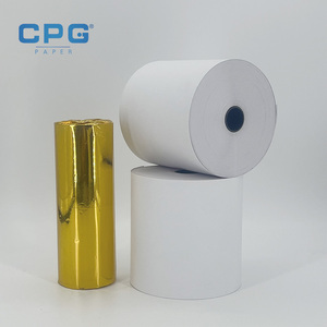 Papier thermique 57x30mm 45gsm à impression claire et profonde, prix usine, pour terminal de carte de crédit et caisse enregistreuse sans fil - Product Image 1