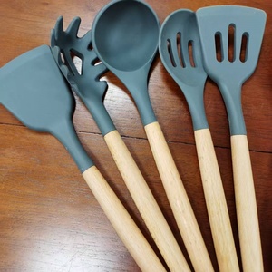 Tay Cầm Bằng Gỗ Nhà Bếp Thìa Đồ Dùng Đặt Bộ Đồ Ăn Sang Trọng Hiện Đại Kinh Doanh Quà Tặng Thân Thiện Môi Trường An Toàn - Product Image 3