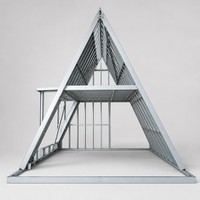 Maison préfabriquée de luxe en forme de A à vendre, design moderne, cabane de glamping, hôtel-resort, hébergement