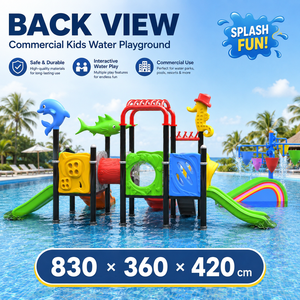 Équipement de <span class=keywords><strong>parc</strong></span> <span class=keywords><strong>aquatique</strong></span> pour enfants, directement de l'usine, toboggan de terrain de jeux extérieur <span class=keywords><strong>avec</strong></span> jouets à jets d'eau - Product Image 2
