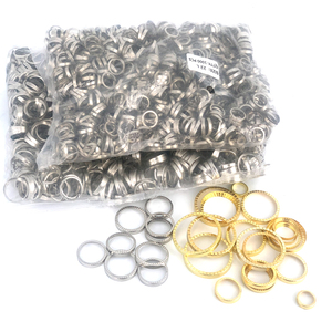 Bán buôn Vòng mẫu vải bao phủ nút DIY đánh bóng nhôm Shank thân thiện với môi may quần áo trang trí Trống Tùy Chỉnh - Product Image 3