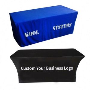 6Ft and 8Ft Custom Logo Fitted New Custom Design Advertising Fitted Trade Show <b>Table</b> <b>Cloth</b> - Product Image 1