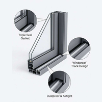 Porte patio pliante en aluminium thermolaqué et porte pliante à ouverture intérieure, prix usine pour portes pliantes de cuisine pour projets