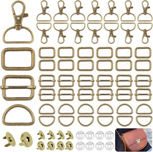 ชุดอุปกรณ์ทำกระเป๋าแบบครบชุด ประกอบด้วยห่วง D แบบหมุน ตะขอเกี่ยว ตัวล็อคแบบสไลด์ กระดุมแป๊ก - Product Image 1