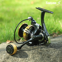 Moulinet de pêche LINNHUE ODM HR1000-7000 de haute qualité avec poignée en métal EVA, résistance maximale de 8 kg, moulinet spinning pour la pêche en eau salée
