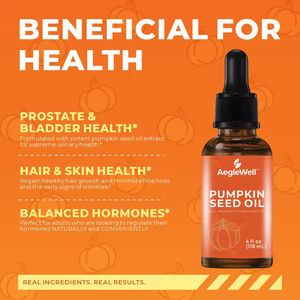 OLLI OEM, масло из тыквы, добавка, масло из тыквы, жидкие капли для поддержки гормонов простаты волос - Product Image 5