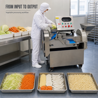 110V Automatische Wortel-Kool-Snijder Uiensnijder Aardappel Snijmachine Groentesnijder Sinaasappel Citroen Fruit Snijder Blokjes Snijmachine