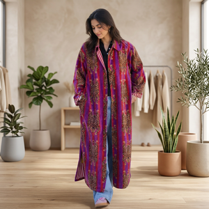 Robe mini kaftan rayée 100 % lin tissé, col en V, sans manches, style bohème, décontractée, pour l'été, tenue de plage, taille naturelle, dentelle indigo - Product Image 3