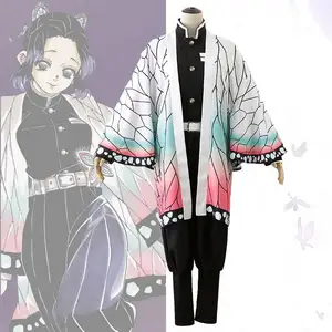 Sıcak satış Anime şeytan Slayer Kimetsu hiçbir Yaiba Tanjirou Kamado Nezuko kostüm Cosplay kadın erkek Kimono Cosplay kostüm setleri