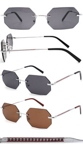 Readsun bán buôn hợp thời trang Kính mát Thiết kế ánh sáng trọng lượng Trắng/rõ ràng vuông Khung kính Shades HD phân cực cho nam giới - Product Image 2