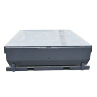 Mini-niveleur de quai hydraulique, rampe de chargement pour camions, boîtier de commande fixe, plateforme, rampe d'accès en acier pour entrepôt, garde-corps de 20 cm