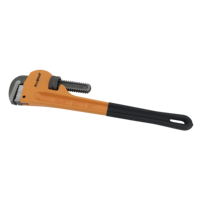 Pince à becs plats en matériau CRV de fabrication chinoise de qualité supérieure, tête de clé à pipe robuste, corps en orange mat sablé