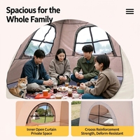Tente gonflable entièrement automatique pour le camping, imperméable, en tissu Oxford renforcé et épaissi, portable, pour la famille, 4 saisons, grande taille