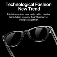 Lunettes intelligentes GS380 : caméra HD, enregistrement vidéo, Bluetooth AI, verres à changement de couleur automatique