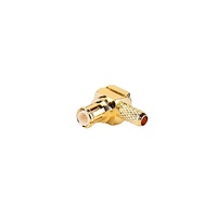 Connecteur MCX mâle plaqué or à angle droit à sertir 50 Ohms DC-3GHz pour câble RF RG316 RG174 VSWR 1.20 max Température 55~+155°C Connexions de câblage