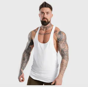 Oem Custom New Design Men's Gym Vest Wholesale Bodybuilding Stringer Tank Top