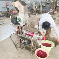Machine d'extraction de jus industrielle à vis à froid pour fruits et légumes (mangue, citron, ananas, gingembre, pomme, orange)
