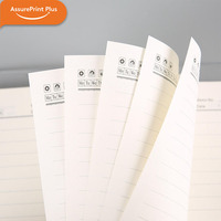 Carnet et journal personnalisés A5 à couverture rigide transparente, rechargeables, 100 feuilles, reliure spirale, pour bloc-notes professionnel