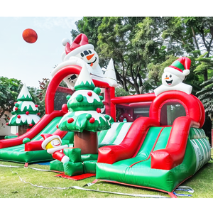 Casa Inflable Navideña para Fiestas, Castillo Hinchable para Niños, Casa de Brinco Inflable Comercial - Product Image 4