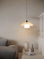Atunus ligne de poisson lustre en fer lampes suspendues simple nordique minimaliste Led suspension lampe Style japonais Wabi Sabi pendentifs