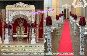 เส้นใย Paisley Mandap สำหรับงานแต่งงาน,Mandap ใย Paisley Mandap ทันสมัยทำจากไฟเบอร์สำหรับงานแต่งงานสไตล์มาเลเซียดีไซน์ล่าสุด - Product Image 6