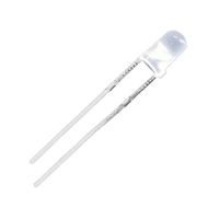 Lentille brumeuse diffuse 2.5Hz Diode LED de couleur rouge 630nm 30deg 3mm LED clignotante à trou traversant