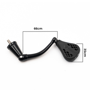 Poignée de moulinet de pêche QY 66mm TPE noire pour Slammer Spinfisher 2500-4500 - Product Image 5