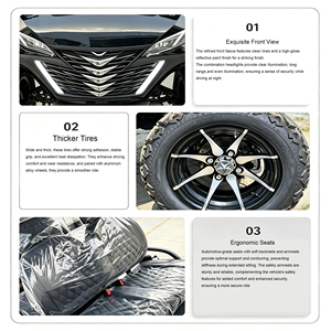 Voiturette de golf sportive à 6 places avec demi-parbrise pour 1 personne, vente en gros Système d'assistance à la montée intelligent Boîte de vitesses autonome Strong C - Product Image 4