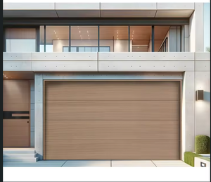 <span class=keywords><strong>Porte</strong></span> de <span class=keywords><strong>garage</strong></span> automatique à bascule en aluminium <span class=keywords><strong>avec</strong></span> verre imitation bois 9x7, sécurisée pour <span class=keywords><strong>garage</strong></span> 2 voitures - Product Image 2