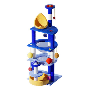 Phong Cách Hiện Đại Không Gian Viên Nang Mèo Tổ Nhiều Lớp Dọc Salu Gãi Hội Đồng Quản Trị Với Chịu Mài Mòn Leo Núi Giá Mèo Đồ Chơi - Product Image 5