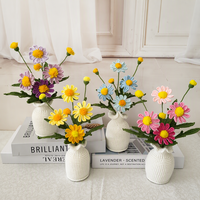 Plante en pot de lys calla crochetée à la main, fil à broder de qualité supérieure, fleur artificielle, cadeau de déménagement, décoration intérieure, ornement de fête