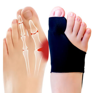 Vente en gros Manchon lisseur en silicone personnalisé pour soin des pieds Joanete Toe <span class=keywords><strong>Hallux</strong></span> <span class=keywords><strong>Valgus</strong></span> Bunion Corrector pour hommes et femmes - Product Image 1