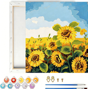 Kit <span class=keywords><strong>de</strong></span> Pintura por Números <span class=keywords><strong>de</strong></span> Girasoles <span class=keywords><strong>con</strong></span> Marco, Decoración <span class=keywords><strong>de</strong></span> Pared para <span class=keywords><strong>el</strong></span> Hogar, Set <span class=keywords><strong>de</strong></span> Pintura para Regalo, Hobby <span class=keywords><strong>de</strong></span> Relajación, <span class=keywords><strong>Arte</strong></span> en Lienzo - Product Image 4