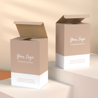Boîtes d'emballage de luxe personnalisées avec logo pour mini-chaussures de bébé et chaussettes roses, avec fenêtre, vente en gros