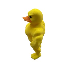 Statue <span class=keywords><strong>de</strong></span> canard musclé en plastique durable imprimée en 3D Bodybuilder unique Canard Cadeau Sculpture animale en résine pour décor <span class=keywords><strong>de</strong></span> bureau à domicile - Product Image 5