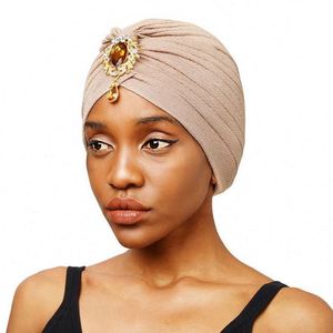 Pañuelo para la Cabeza Popular para Mujer, Turbante con Diseño Trenzado, Material de Poliéster y Spandex, Estilo Indio, con Volantes, Suave al Tacto, para las Cuatro Estaciones - Product Image 4