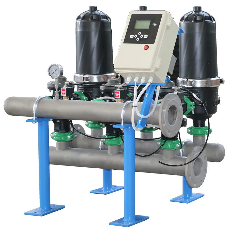 Landbouw Irrigatie Afvalwaterfilter Automatische Terugspoeling Zandschijf Filter