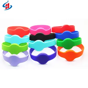 Hotel Impermeável Silicone Gym Pulseiras 13.56mhz RFID NFC Pulseira Pulseira NFC Smart Band