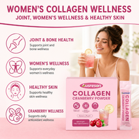 Ausreson OEM Collagène de Canneberge en Poudre, Boisson Solide, Complément Alimentaire pour la Peau des Femmes, Blanchissant et Santé, Poudre de Collagène de Canneberge