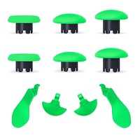 Capuchons de manettes en plastique de remplacement pour manette PS5 Elite et ensemble de 10 capuchons de touches