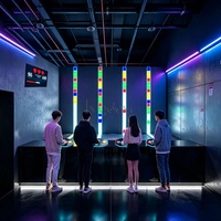 Jeu interactif de réflexes et de vitesse pour salle de jeux : Défi de réaction aux boutons colorés multijoueur