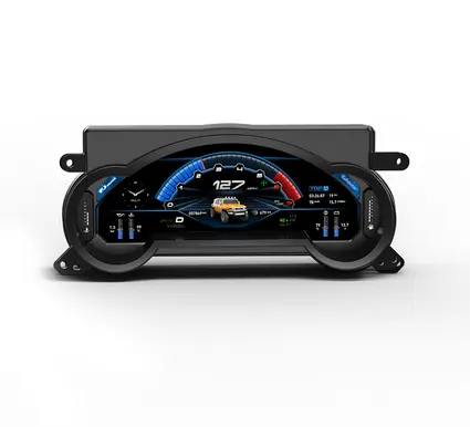उन्नयन एलसीडी डैशबोर्ड स्क्रीन 12.3 इंच लिनक्स प्रणाली टोयोटा FJ लैंड क्रूजर 2007-2019 के लिए कार तकनीक डिजिटल साधन क्लस्टर