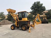 Haute qualité chine flambant neuf 3.8Ton WZ15-10 WZ10-20 pelle multifonctionnelle à roues pelle occupée chargeur à deux extrémités chargeuse-pelleteuse