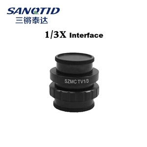 0.4X 0.5X 1X C Montagem Lente Interface SZMCTV 1/2 1/3 1X Adaptador <span class=keywords><strong>Trinocular</strong></span> Microscópio Estéreo CTV Lente - Product Image 3
