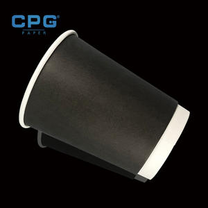 Vasos de Papel Biodegradables Personalizados de Fábrica, Vasos de Papel para Café con Revestimiento de PLA de 8oz y 12oz, Vasos de Papel Desechables - Product Image 1