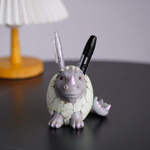 Vente en gros résine dinosaure <span class=keywords><strong>oeuf</strong></span> porte-stylo décoration de bureau cassé <span class=keywords><strong>oeuf</strong></span> fossile statue pot de fleur pot dragon bébé décoration de jardin - Product Image 6