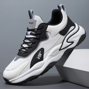 Zapatillas deportivas para correr con suela suave para absorción de impactos, tela ligera y transpirable, diseño con cordones, aptas para uso masculino. - Product Image 3