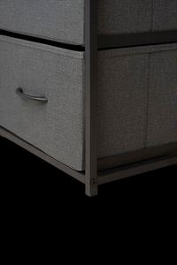 Commode autoportante moderne en tissu pour salon, durable, avec panneaux en MDF et acier inoxydable, en pin, disponible en plusieurs couleurs - Fournisseur en gros - Product Image 2